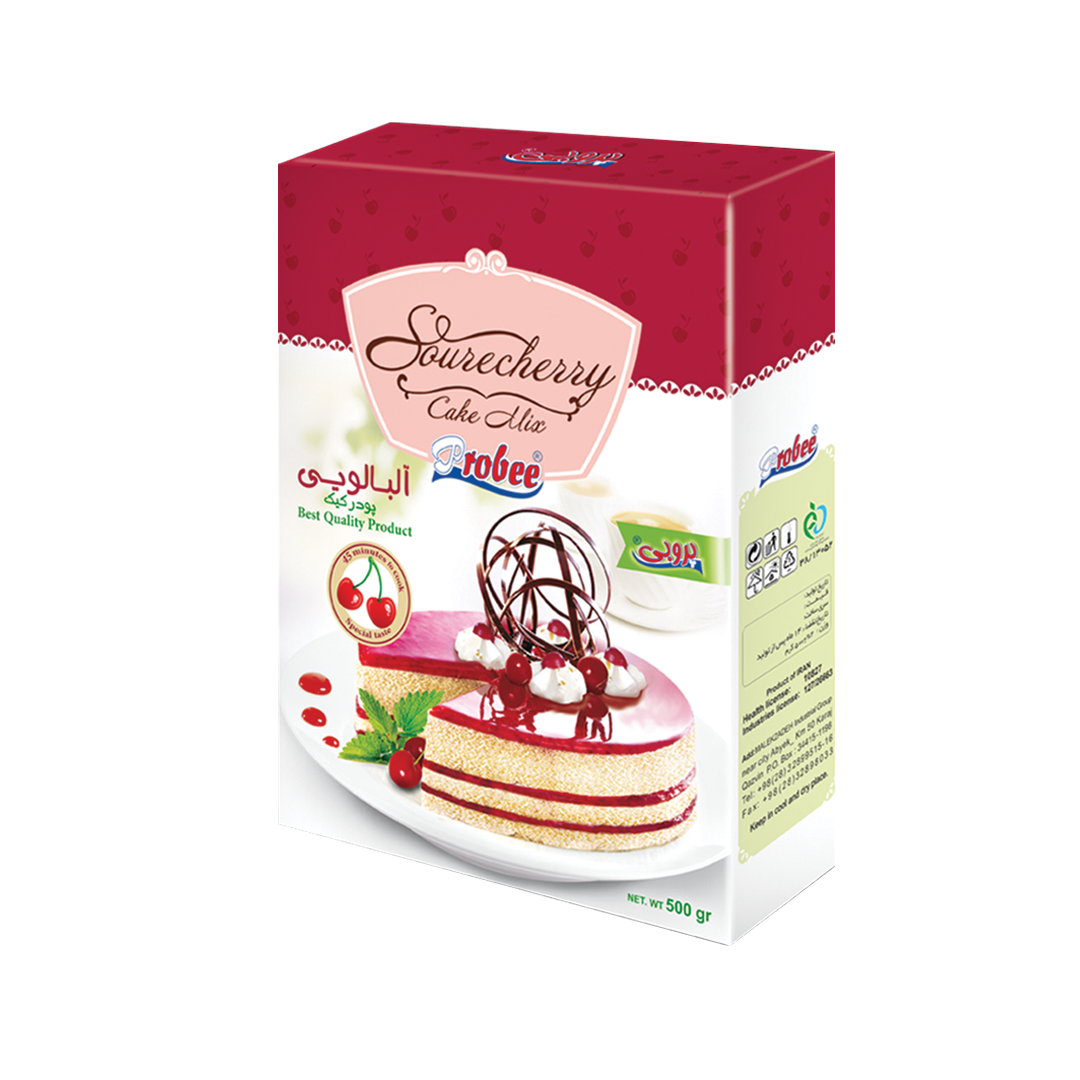 پودر کیک آلبالویی